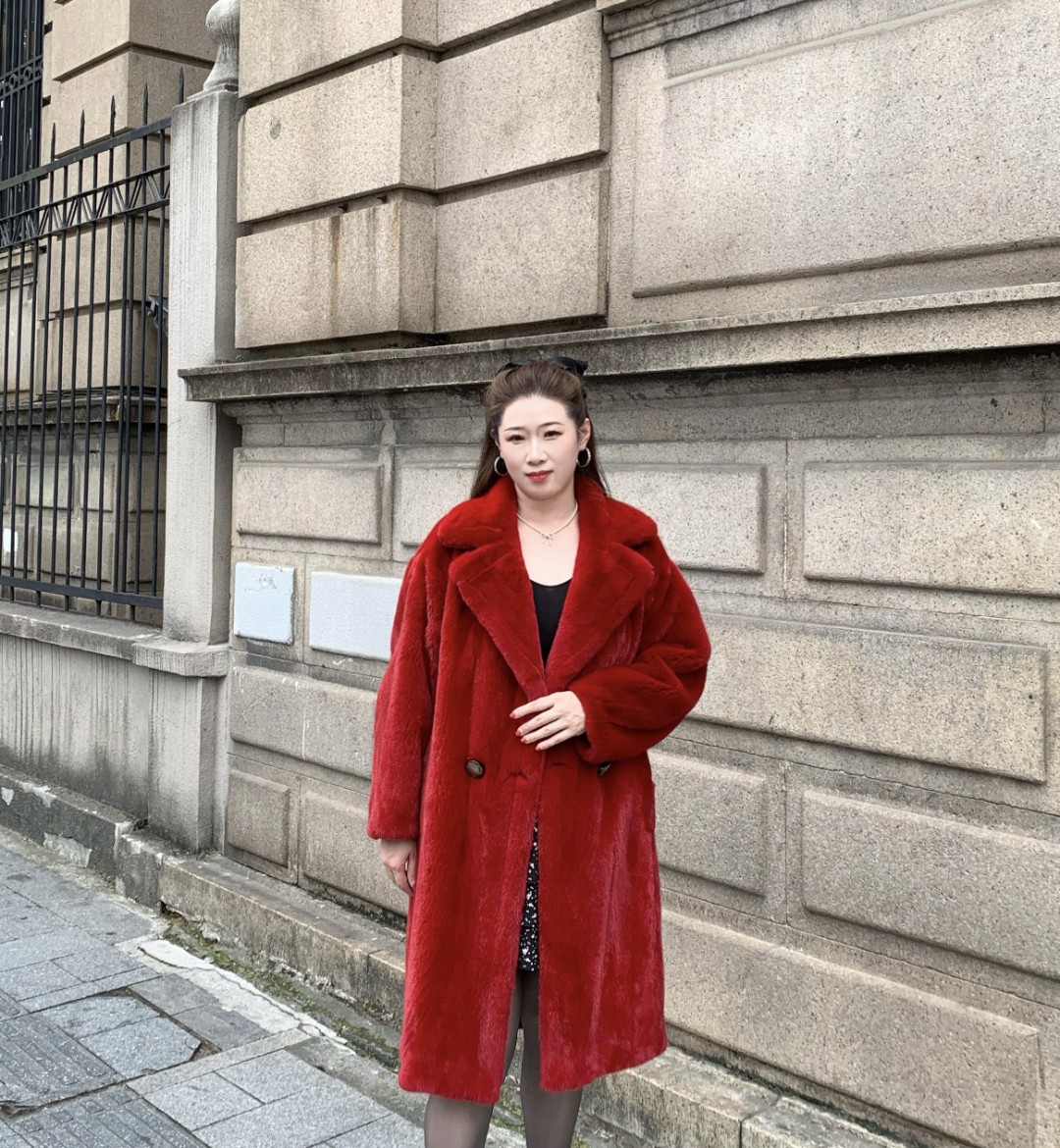 【宠儿】泰迪进口品质海宁水貂皮草外套女正宗貂皮真水貂毛大衣