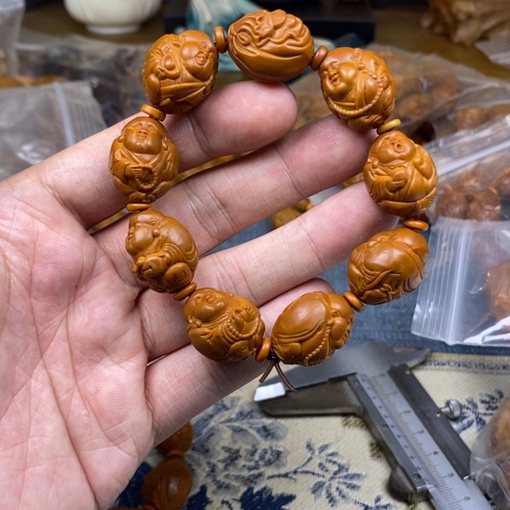 橄榄核手串/手链橄榄核雕工艺手串