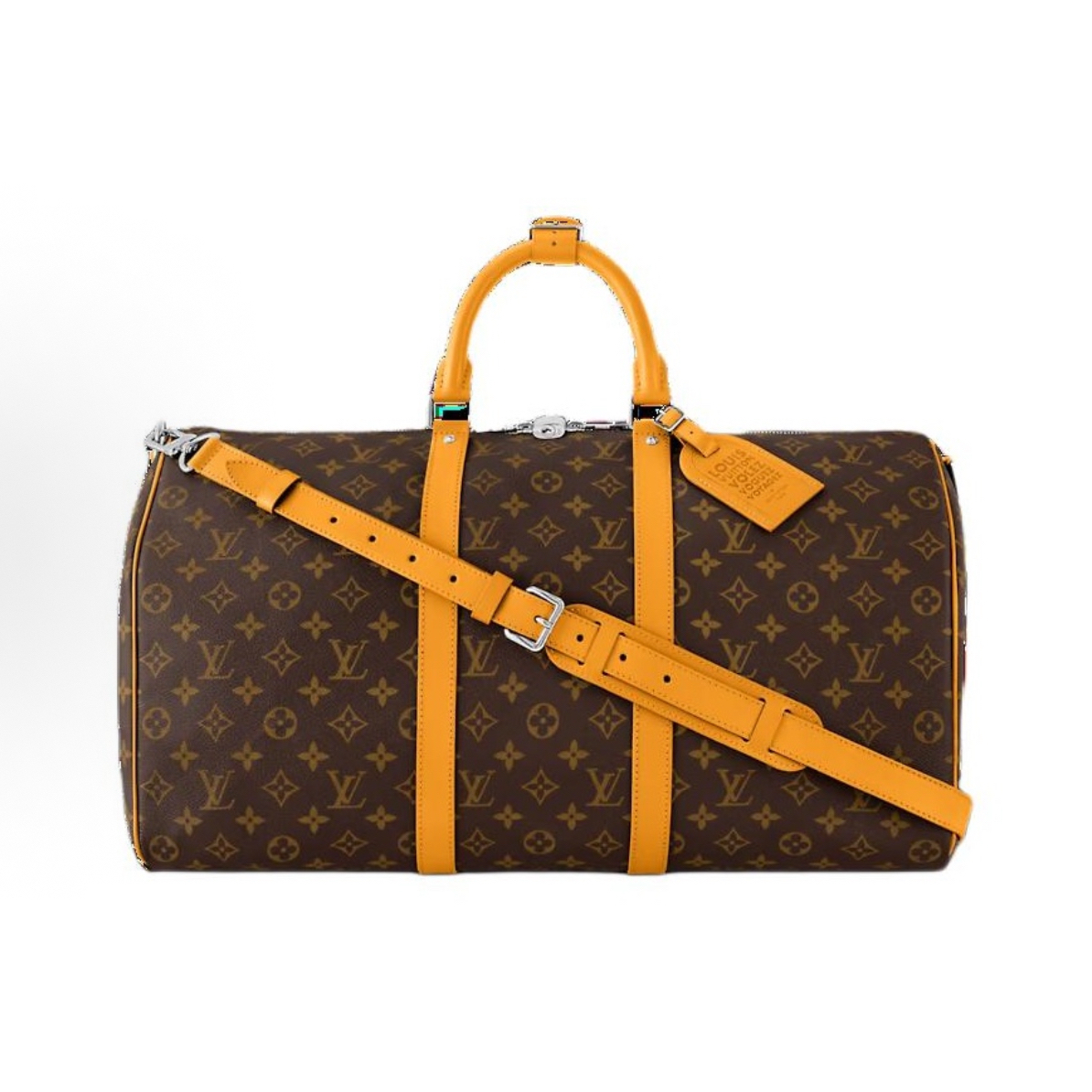 99新 LouisVuitton/路易威登 keepall 45 焦糖老花 机场包