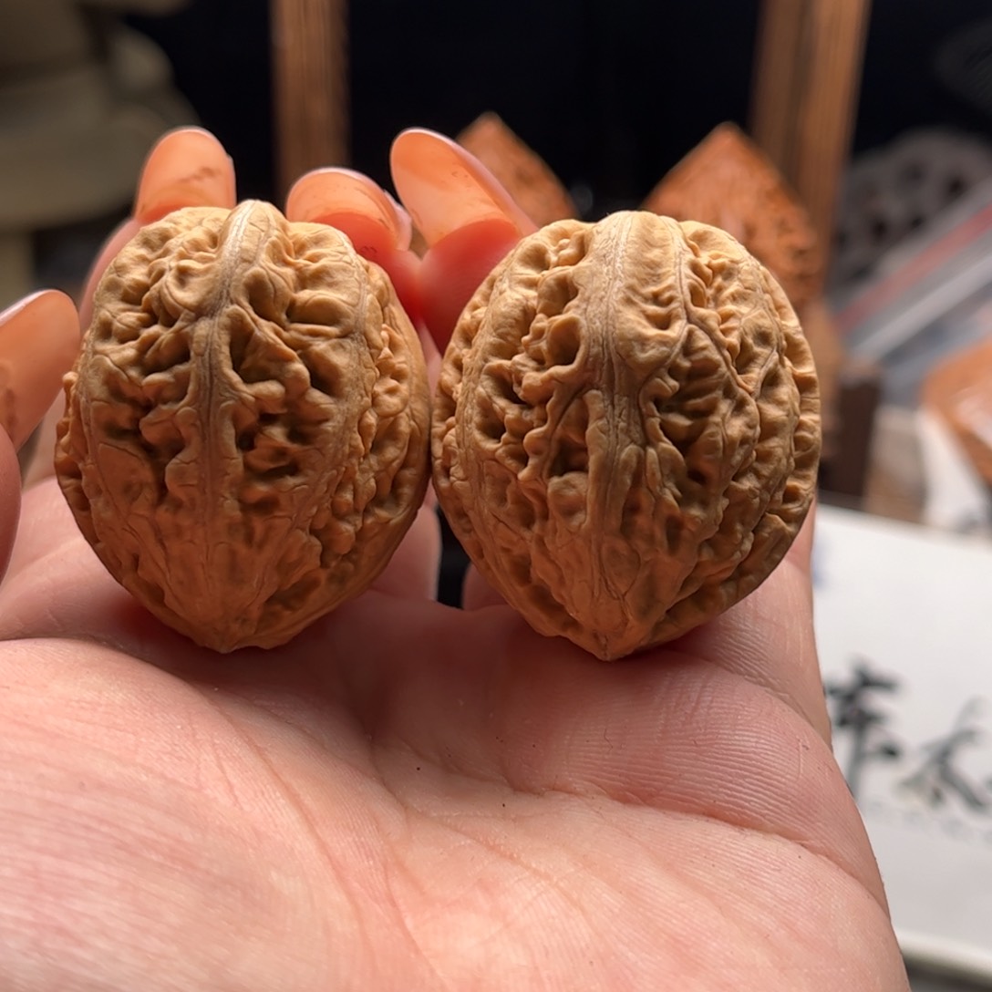 文玩核桃把件关东木子家楸大胖35
