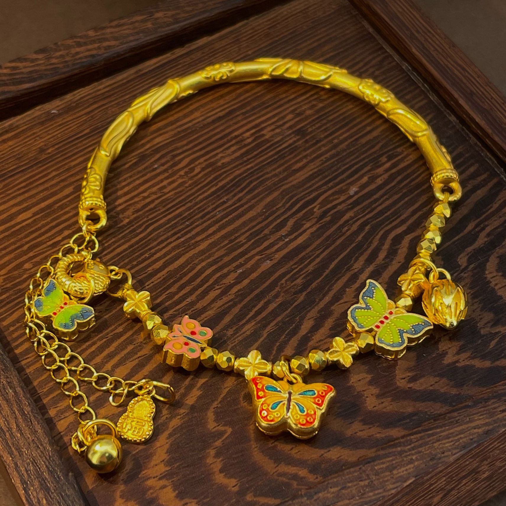 925银手链 【敏敏专享】925银蝴蝶半镯手链 SL371