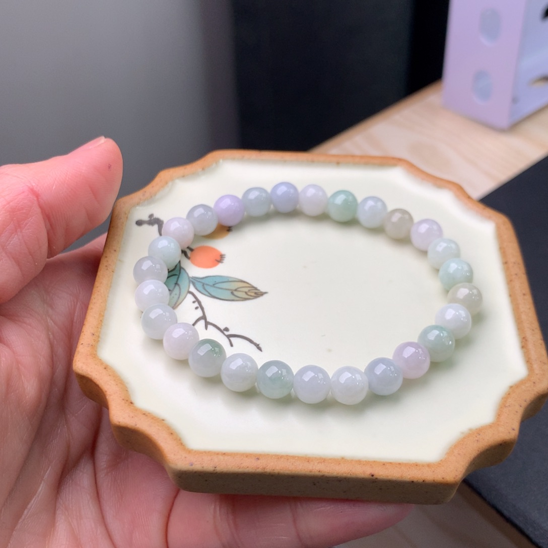 翡翠手链未镶嵌天然翡翠手串