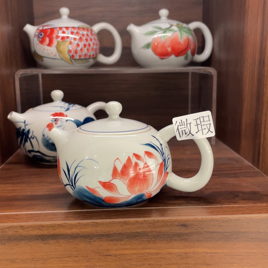 微瑕釉下彩纯手绘