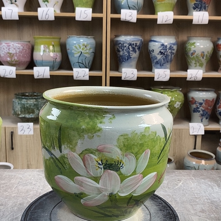 缸13zp景德镇陶瓷花盆