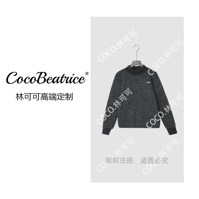 【COCO林可可】漫天花雨~加厚羊毛超软糯舒服针织衫上衣女3300