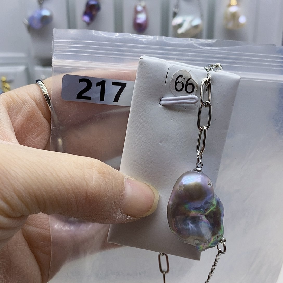 颈饰合金淡水珍珠