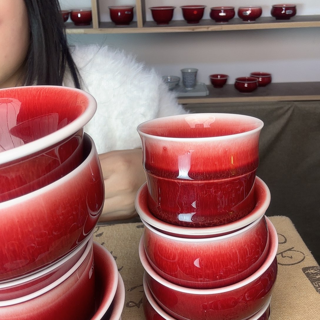 杯景德镇郎红陶瓷