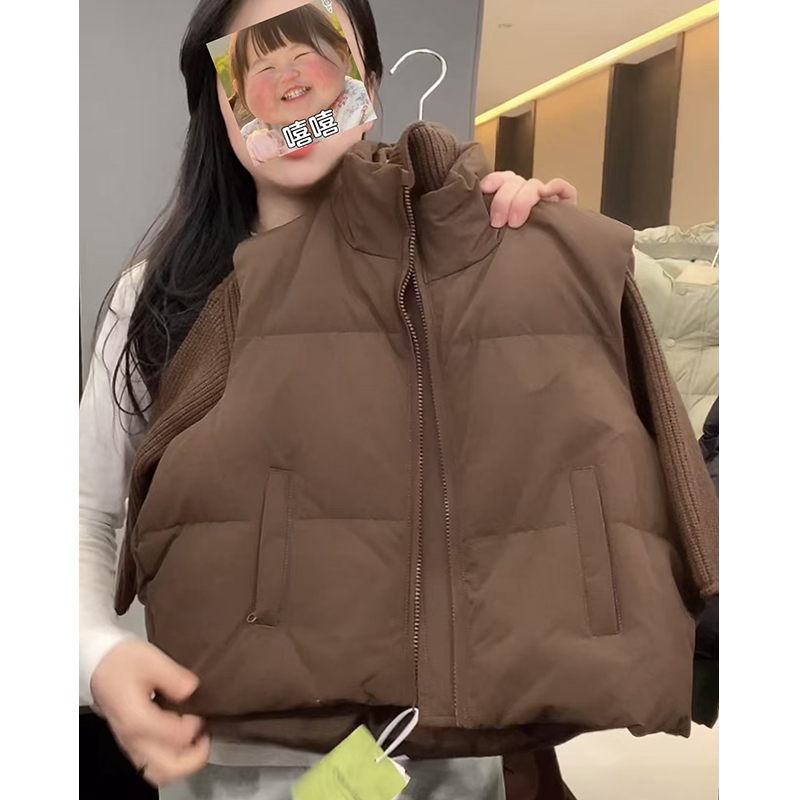 【小首尔】现货-qc5冬儿童90白鸭绒羽绒马甲韩版冬季加厚WP0091