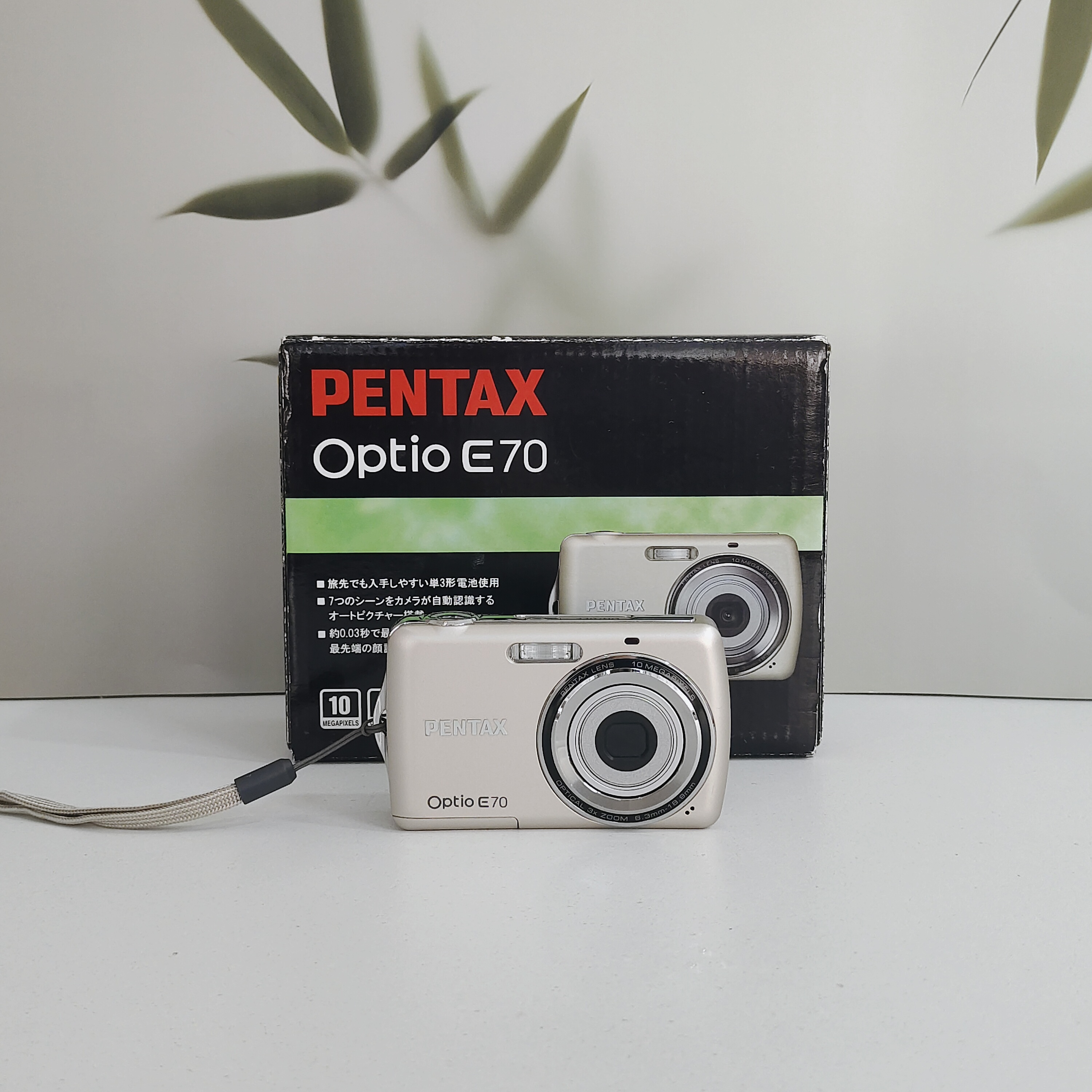 99新 Pentax/宾得  E70 有原盒ccd相机1000万像素3倍变焦喵喵机