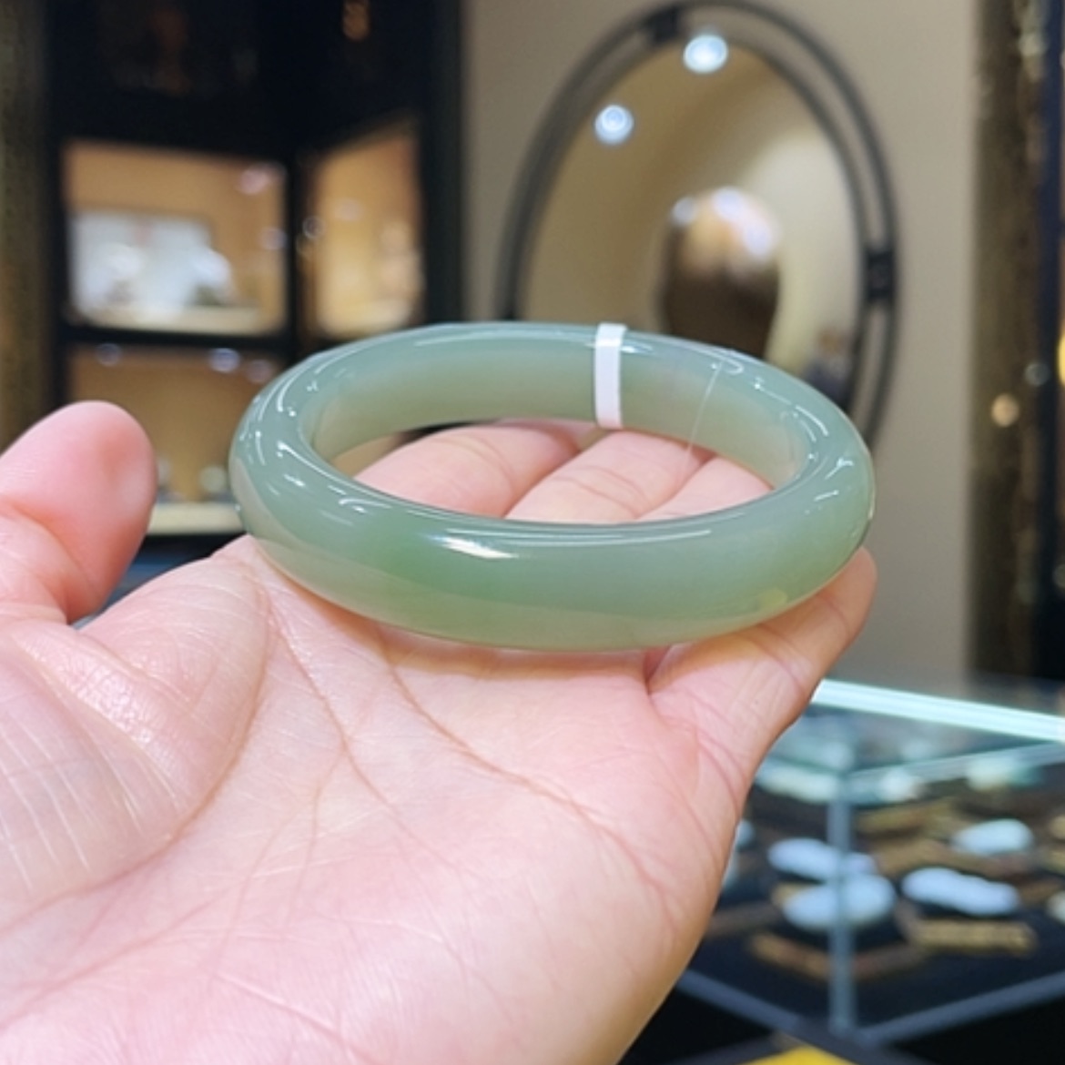 【闪购商品】和田玉手镯未镶嵌55.6#54.1g