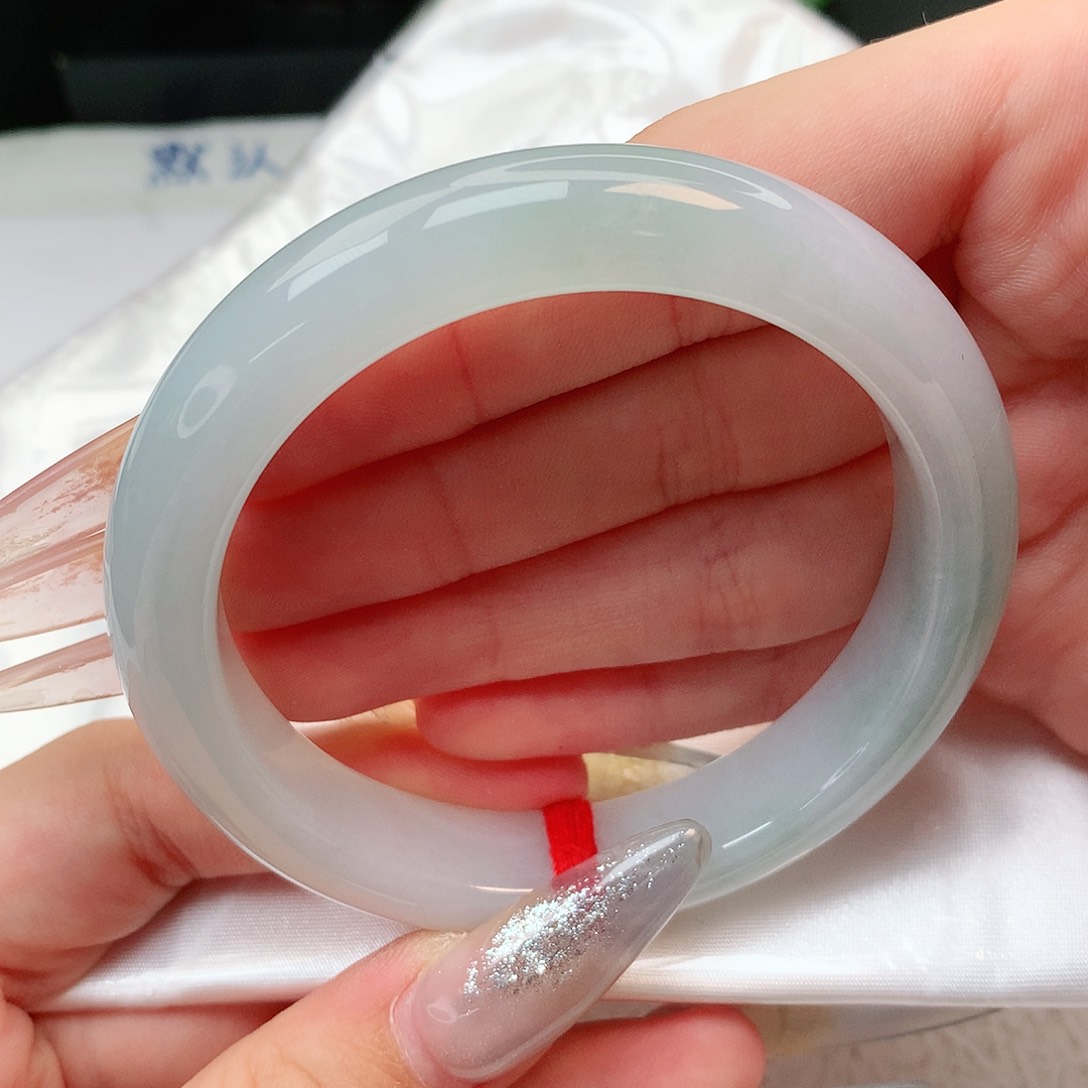 未镶嵌手镯翡翠正圈57