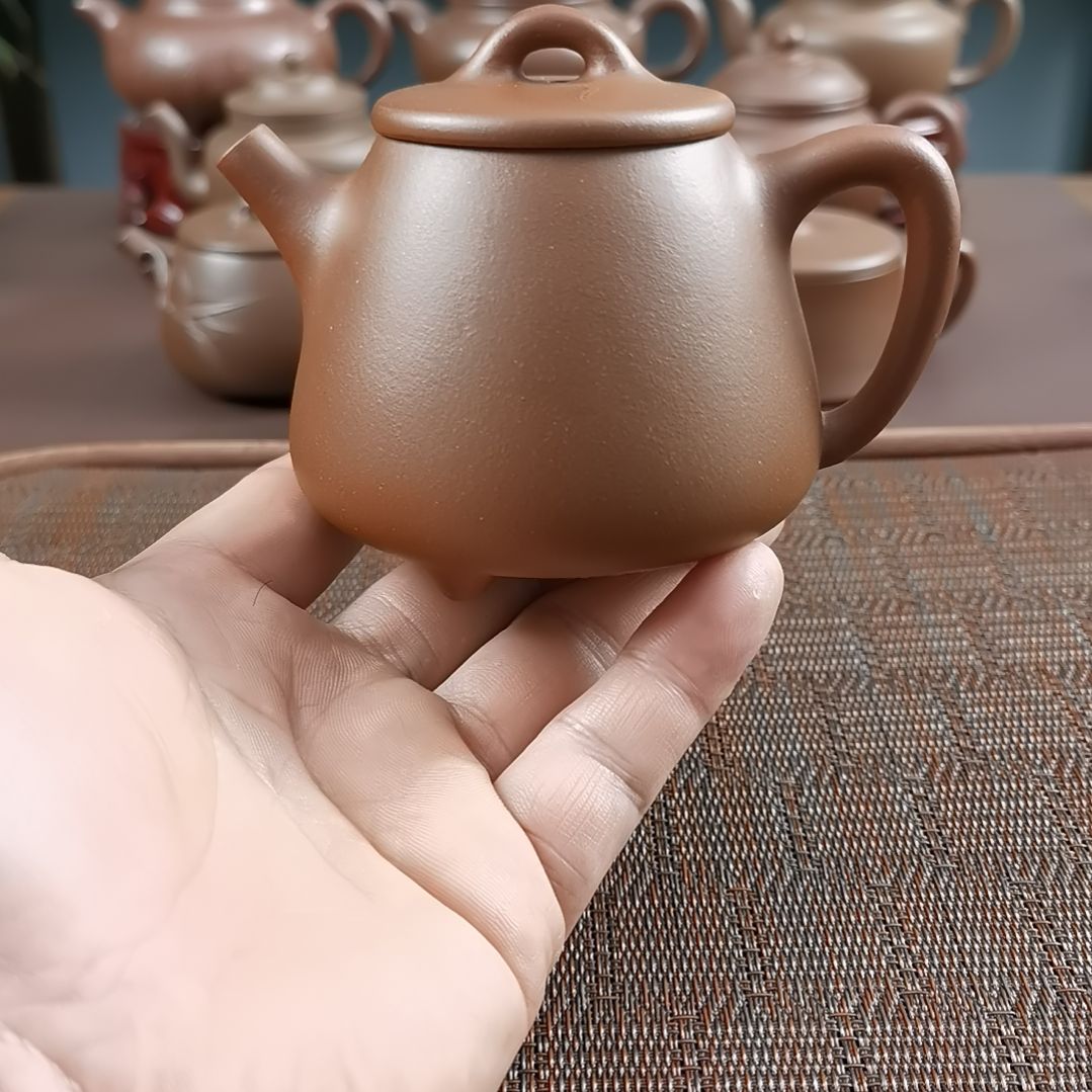 茶壶紫砂底槽清高石瓢230CC