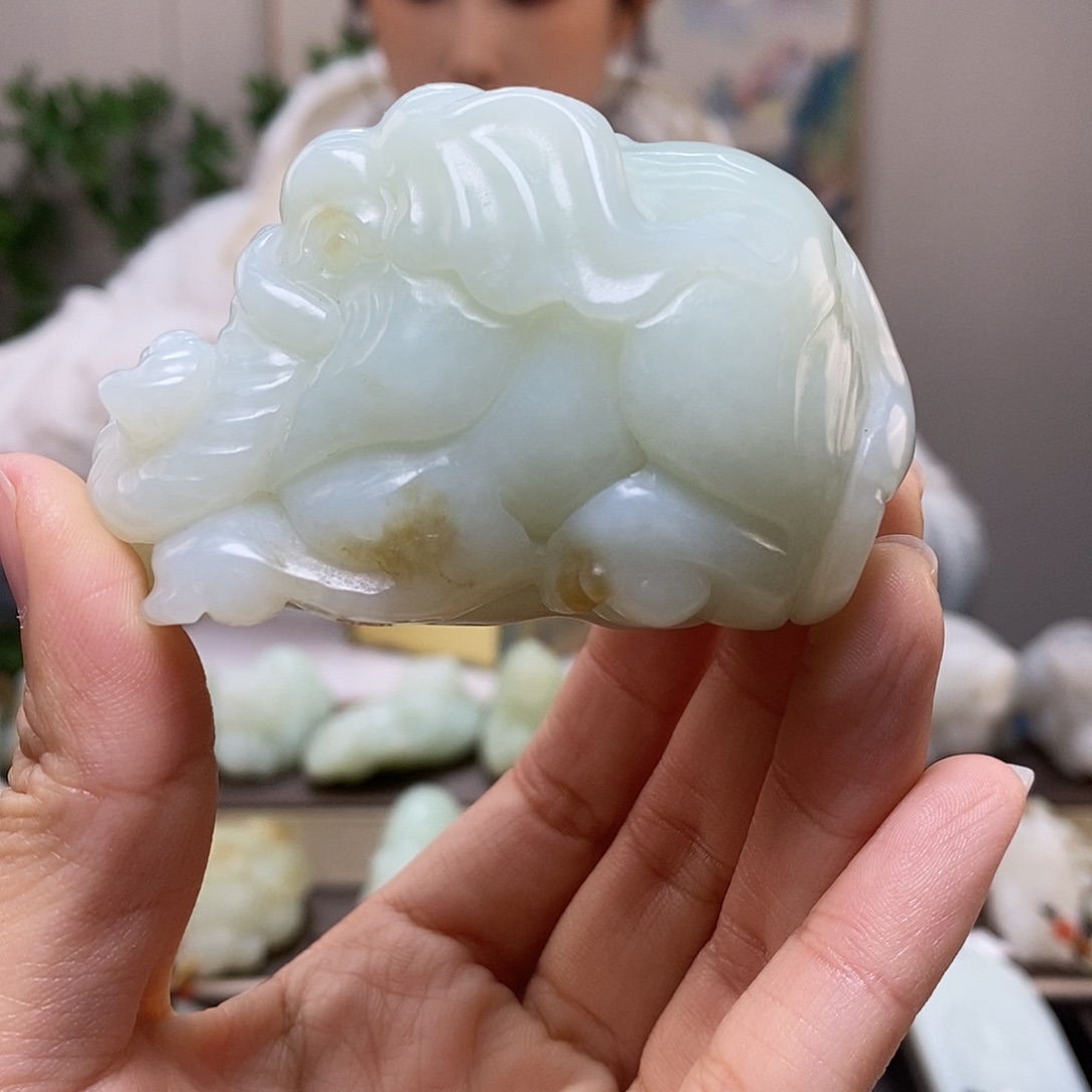 和田玉未镶嵌挂件