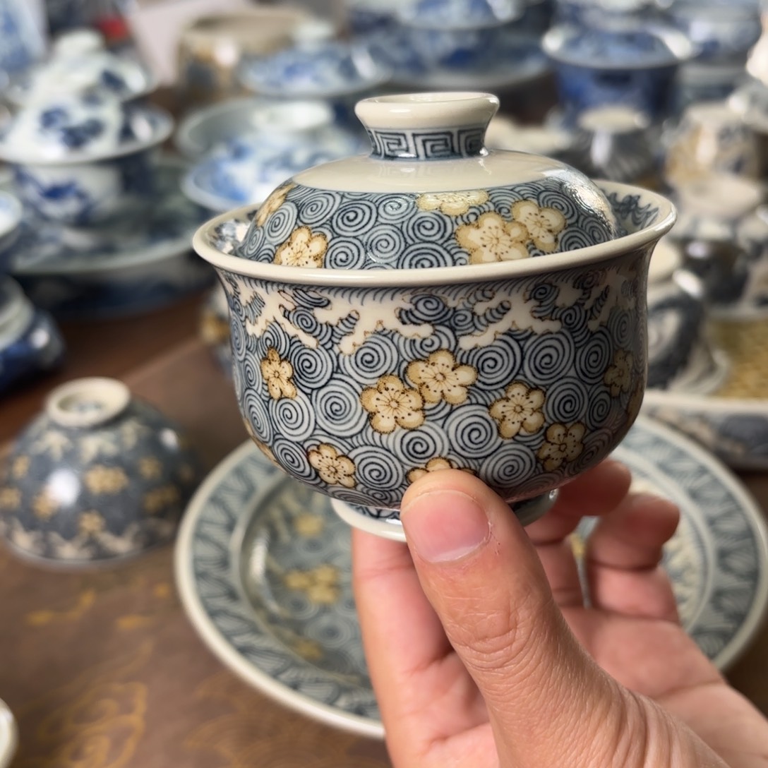 摆件陶瓷景德镇手绘茶器
