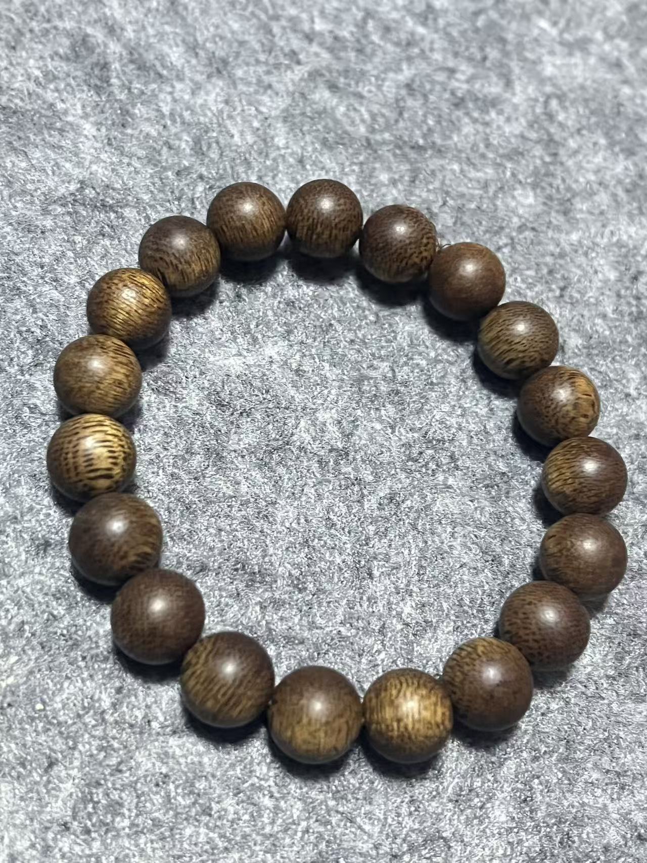 沉香越南红土沉1.0圆珠单圈手串T010