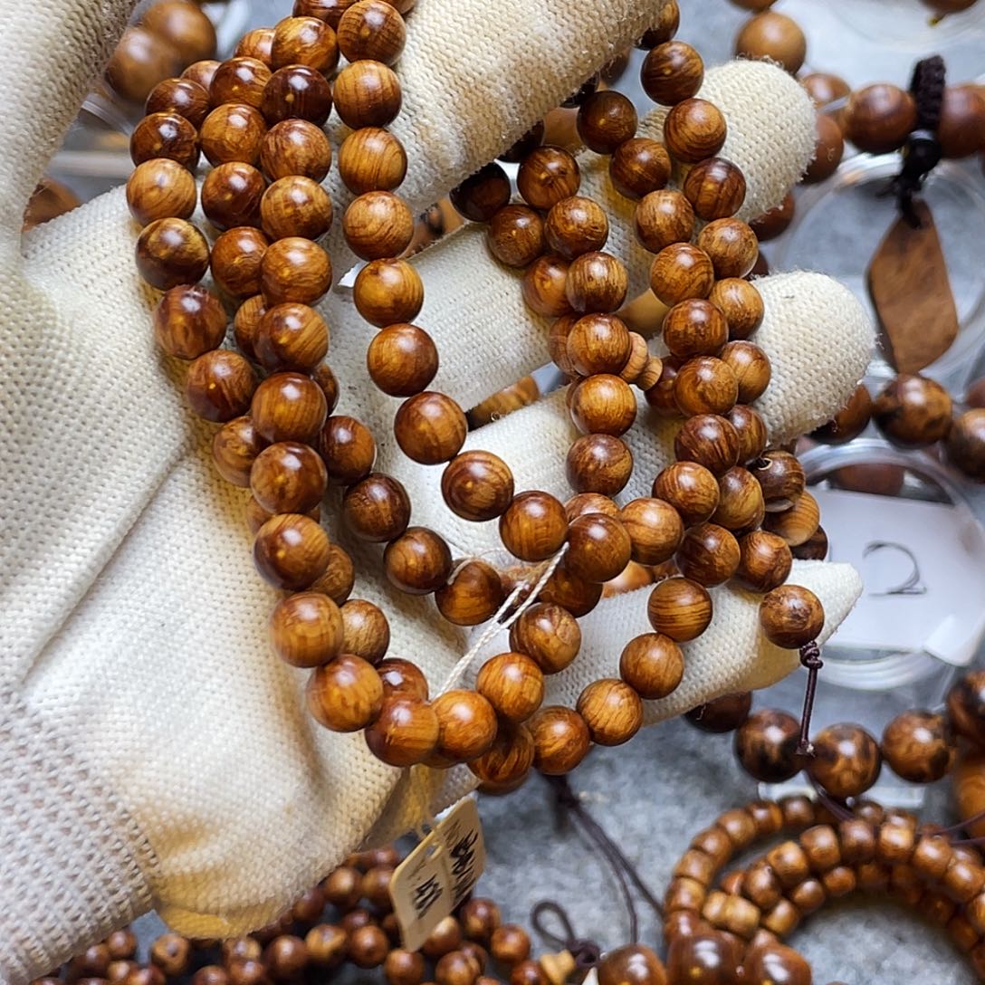 手串/手链柏木太行崖柏陈化0.8金丝蚂蚁腿108颗