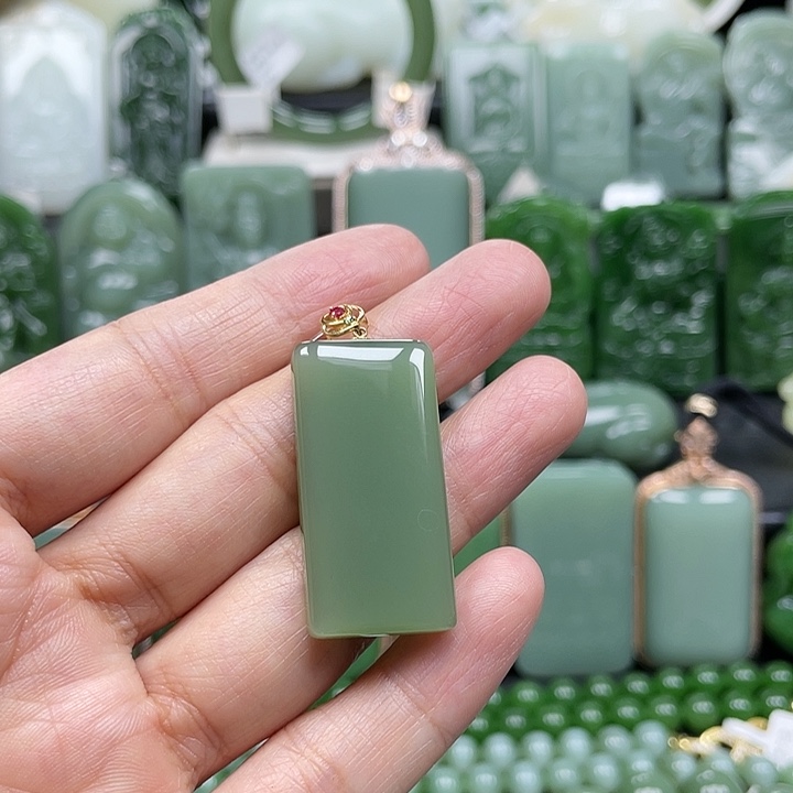 【闪购商品】和田玉挂件未镶嵌萍