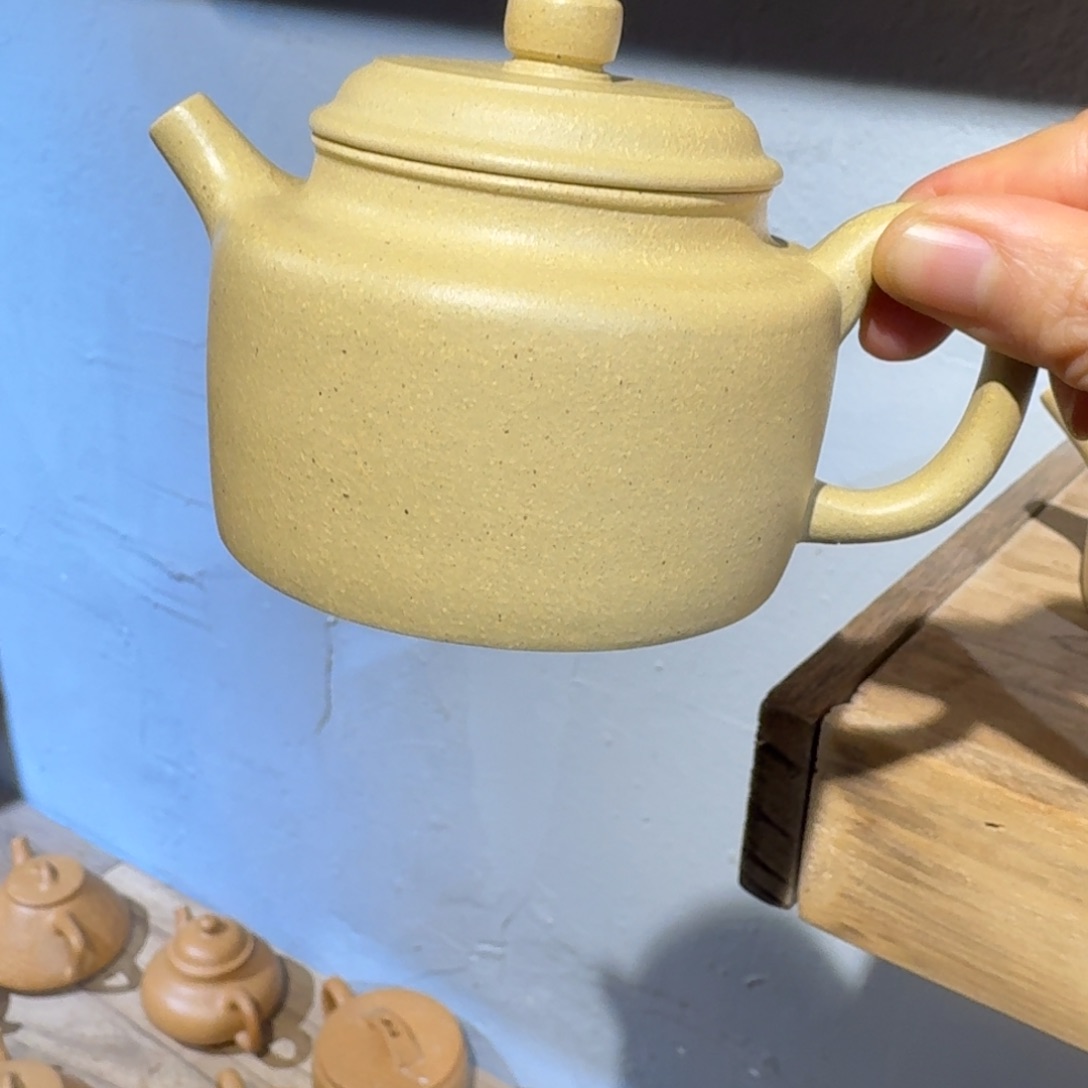 本山绿泥茶壶200毫升左右微瑕