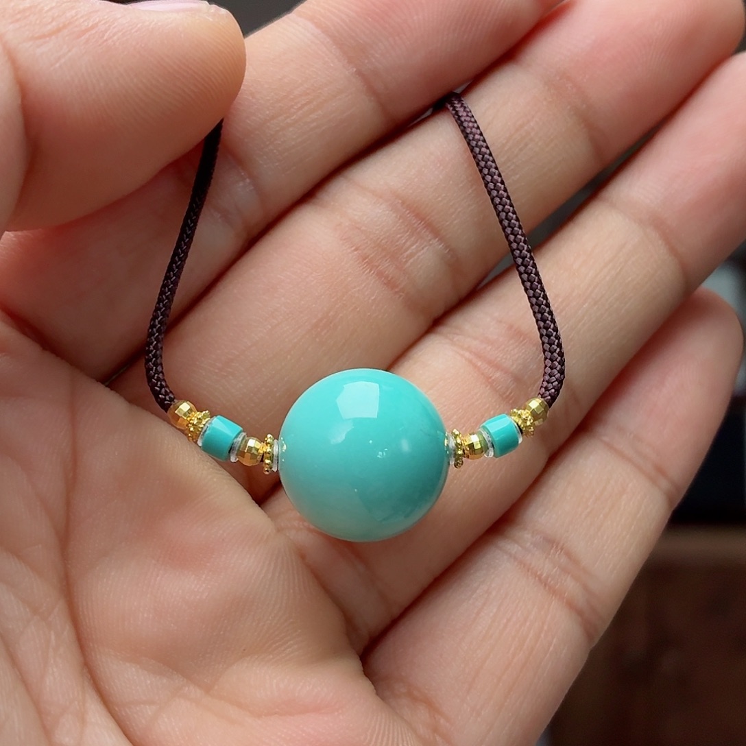 绿松石18K金镶嵌珠宝奇石