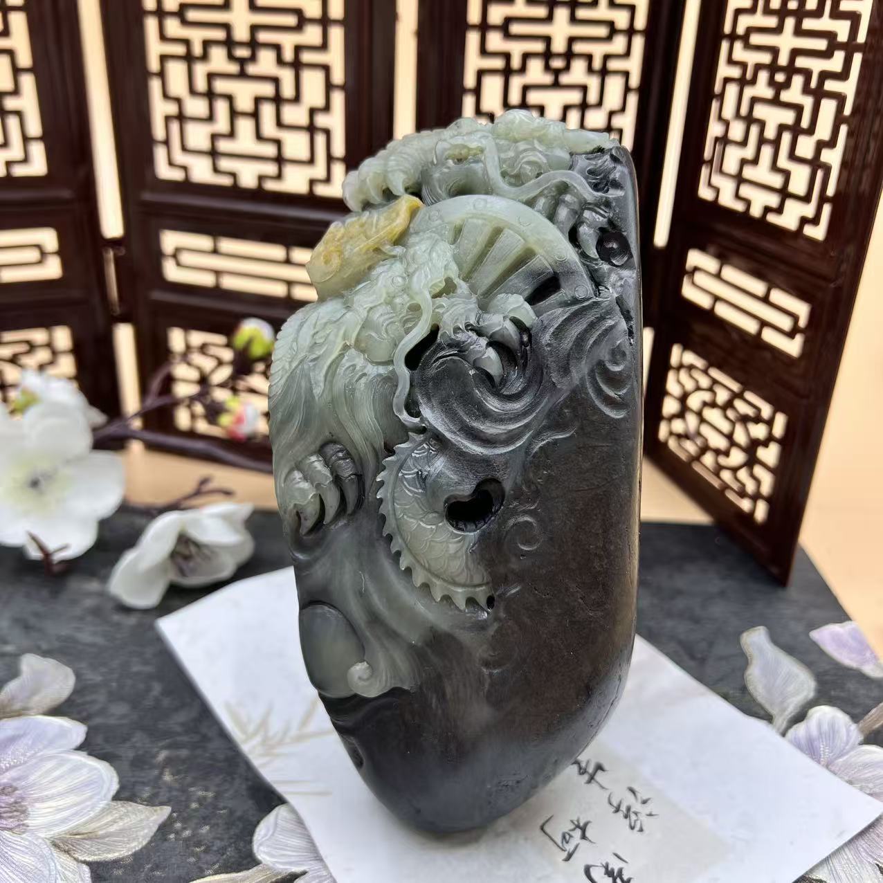 A1763 和田玉摆件 SQ341605546