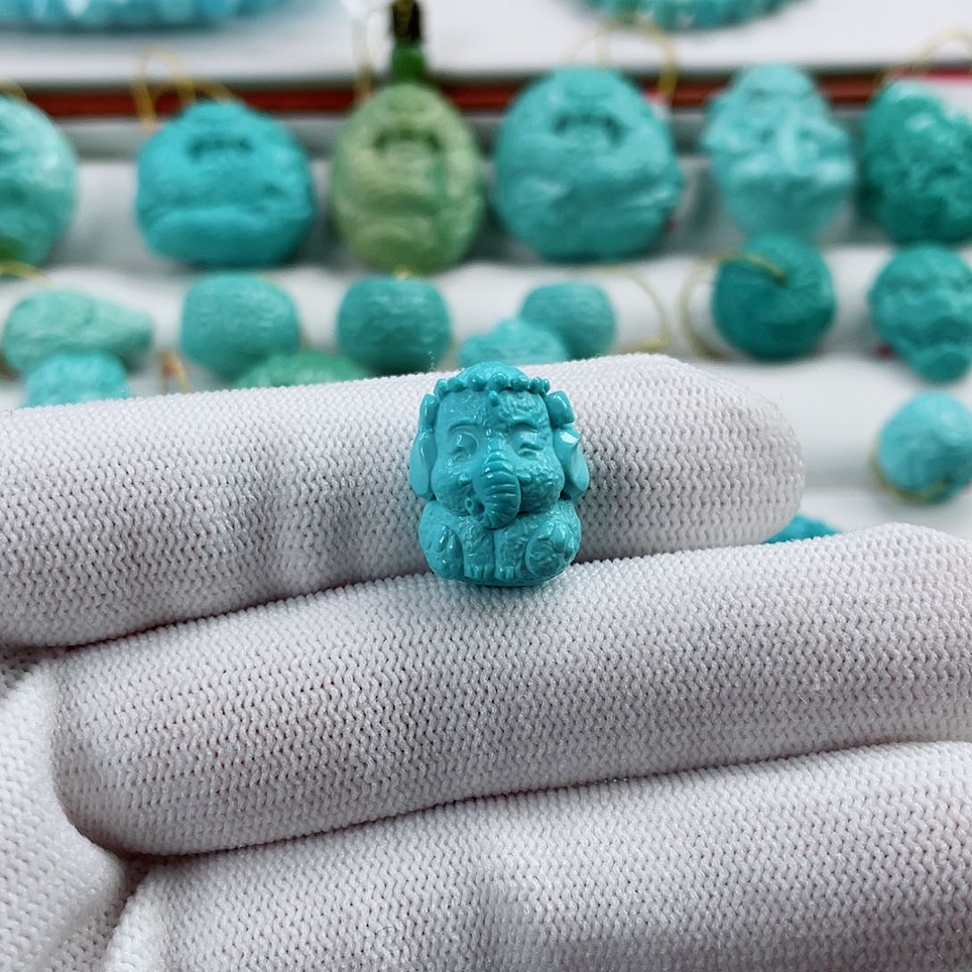 绿松石车挂未镶嵌