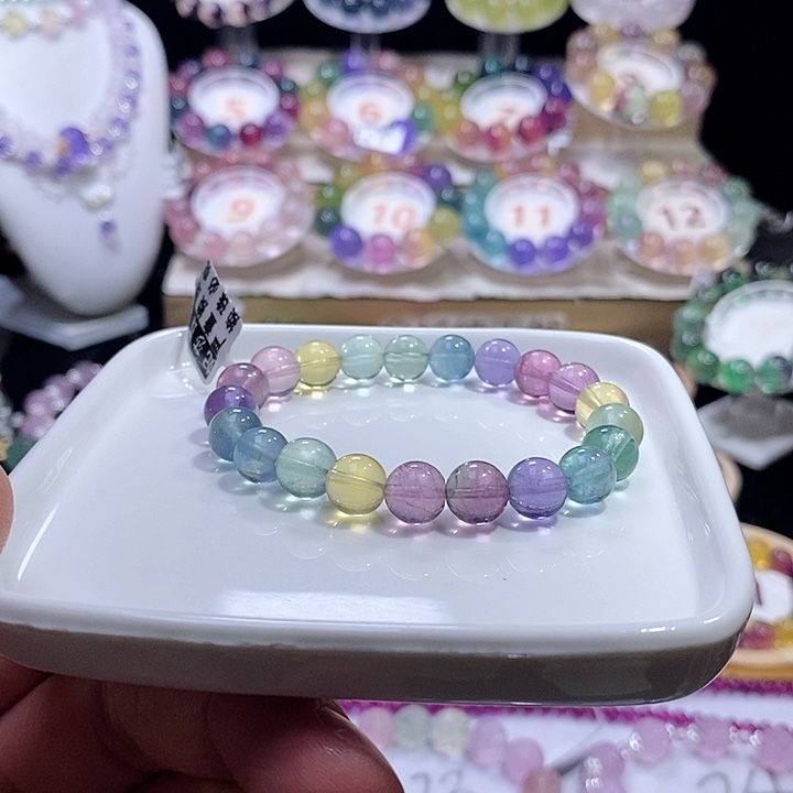 手链未镶嵌萤石马卡龙9加