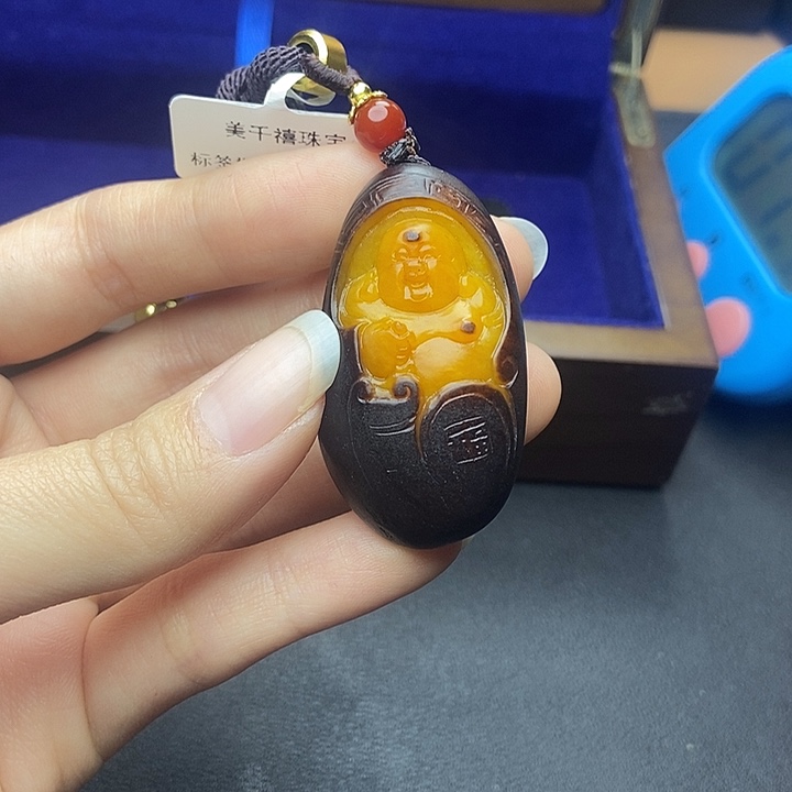 和田玉挂件未镶嵌青*N