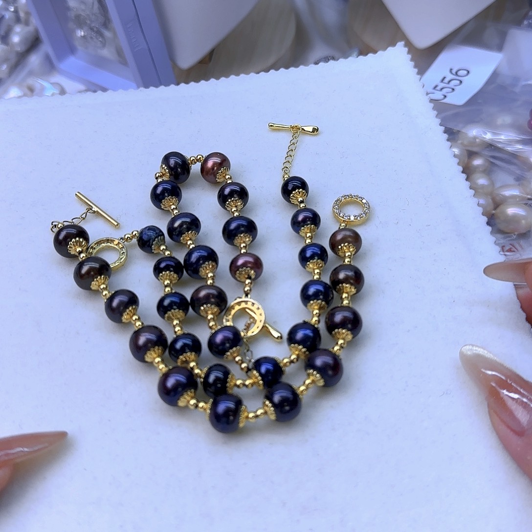 未镶嵌项链定制585淡水珍珠