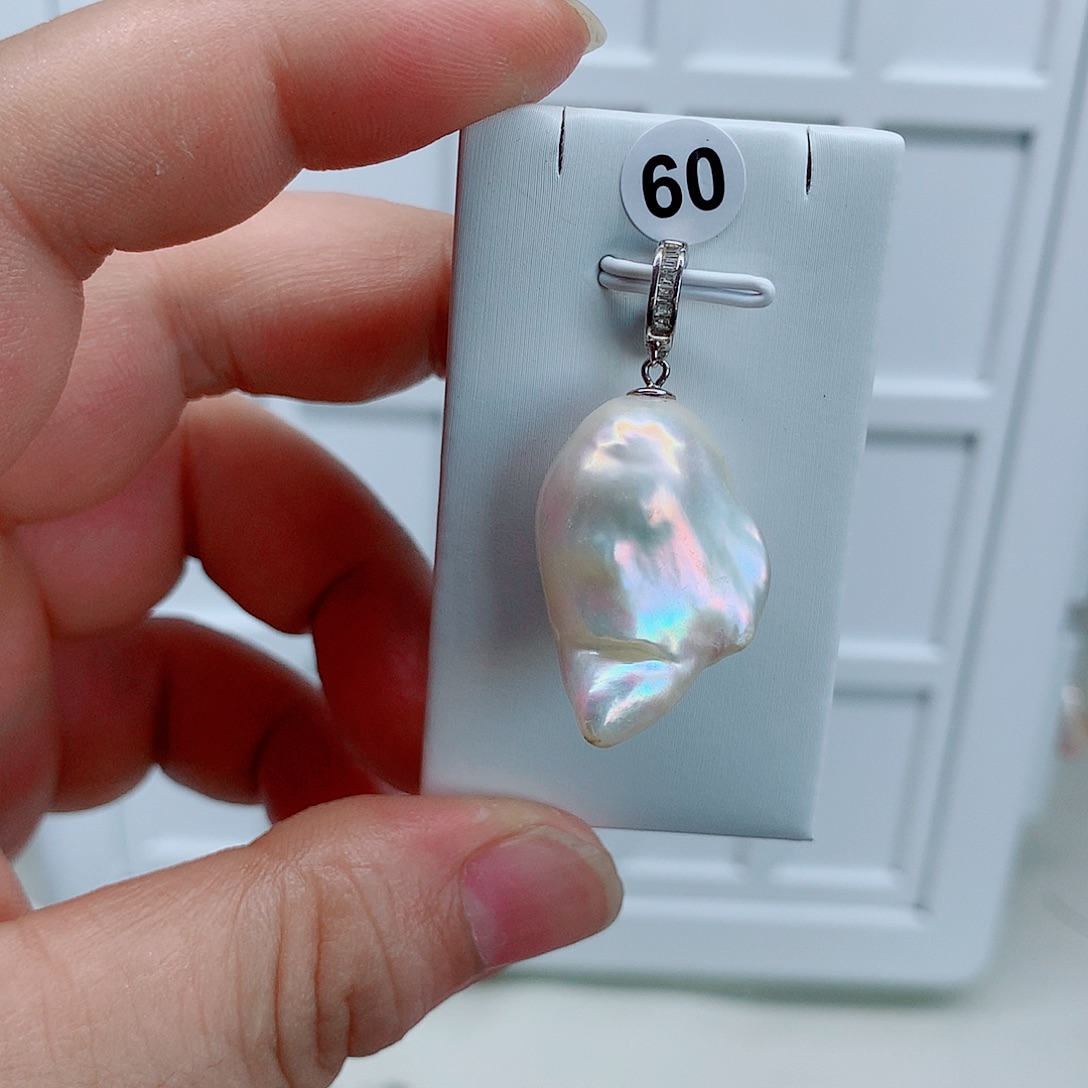 吊坠(不含链)淡水珍珠合金