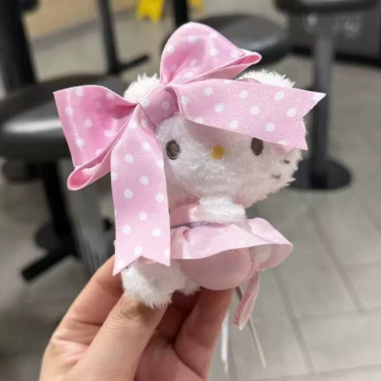可爱卡通波点蝴蝶结kitty挂件