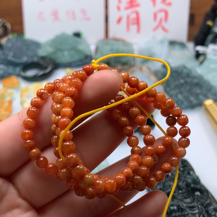 翡翠颈饰未镶嵌保真天然A货翡翠