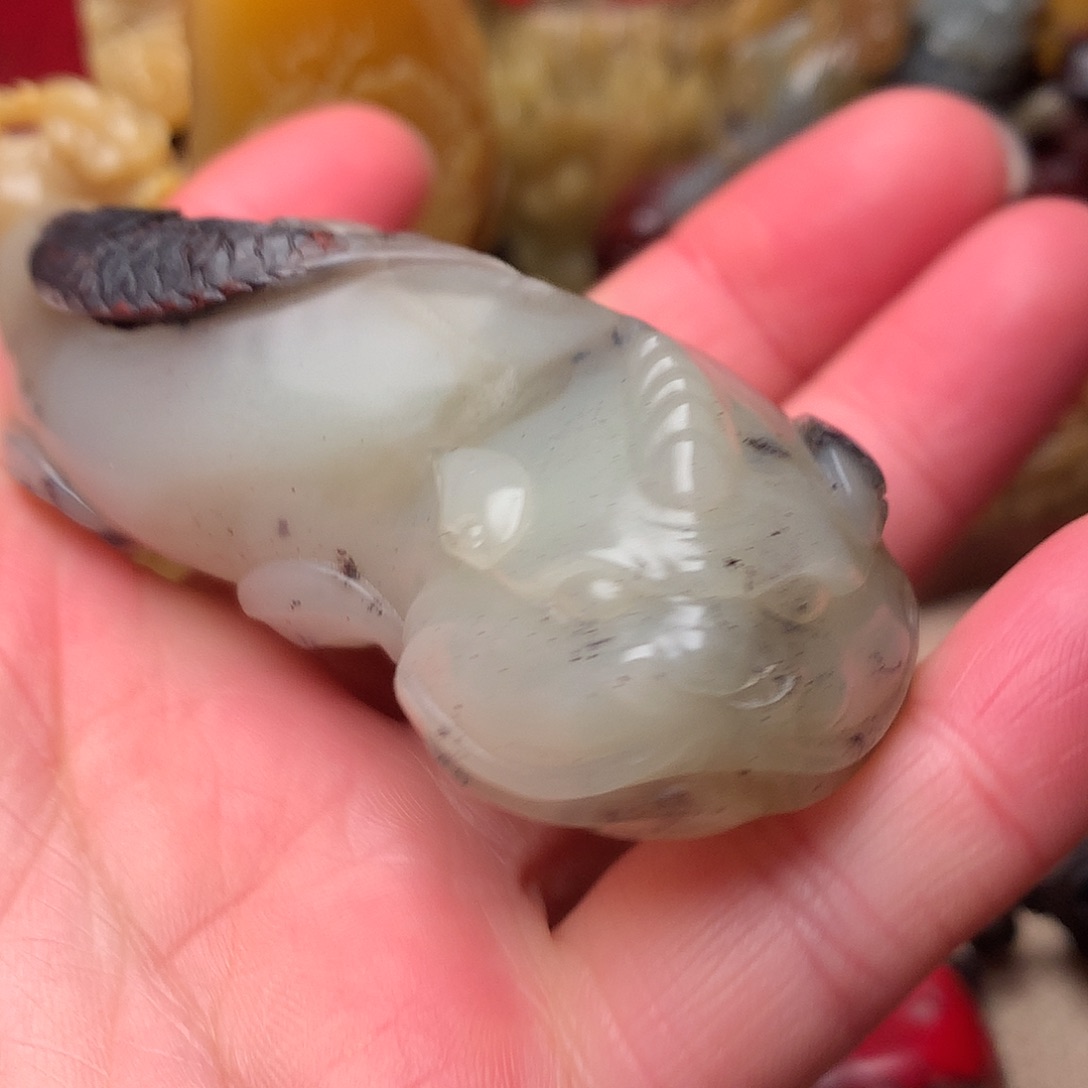 昌化石豆青冻精美手玩