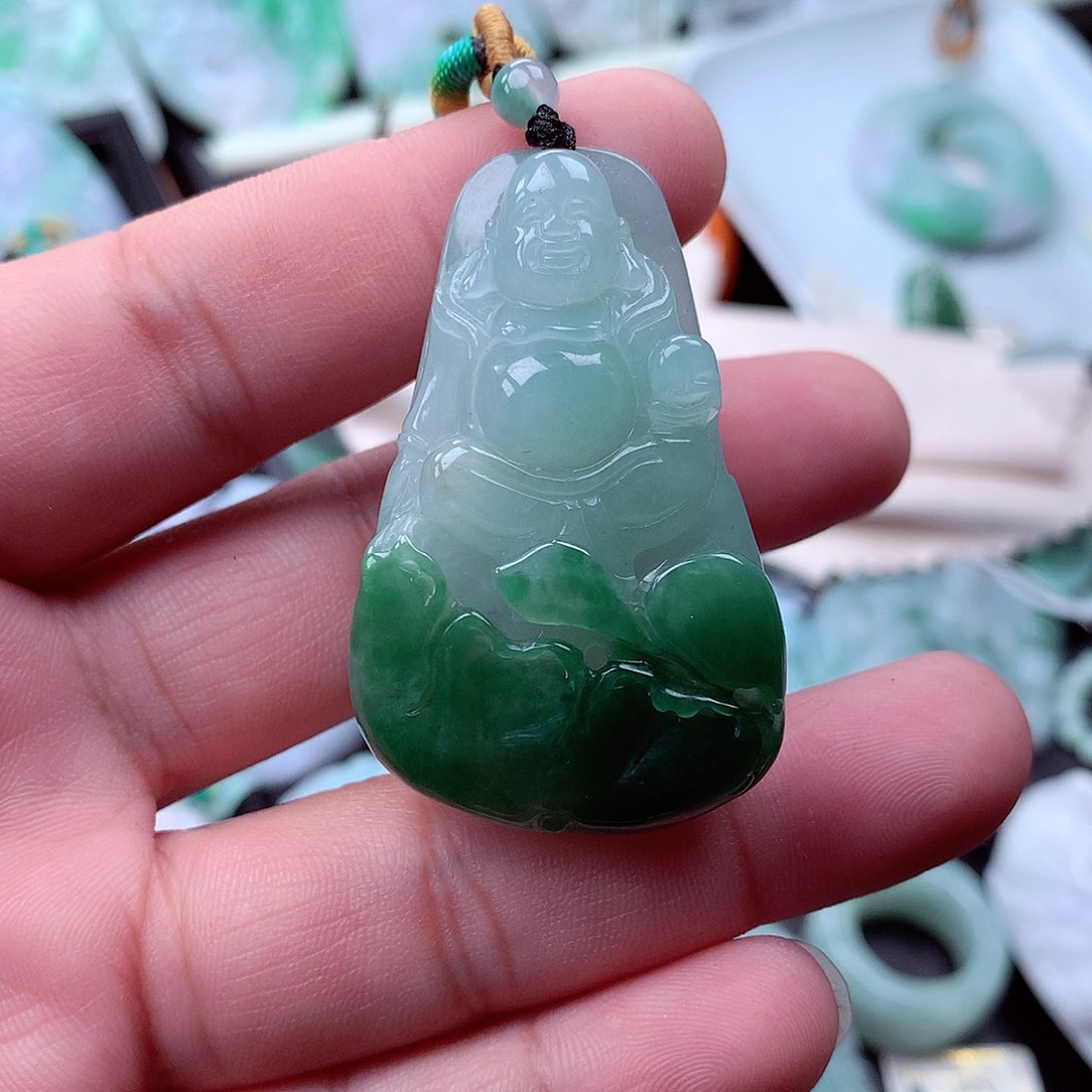 翡翠吊坠(不含链)未镶嵌皮***粥