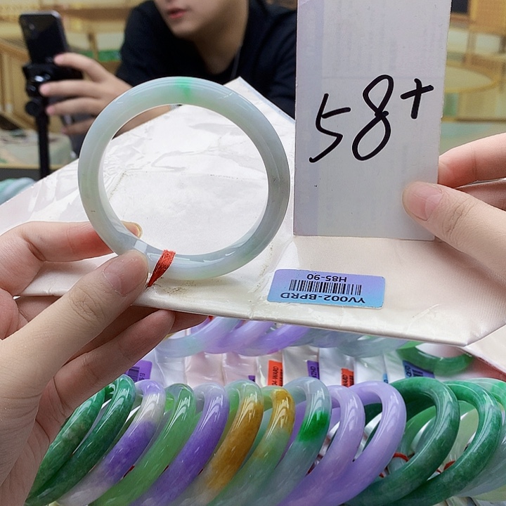 翡翠未镶嵌手镯mk