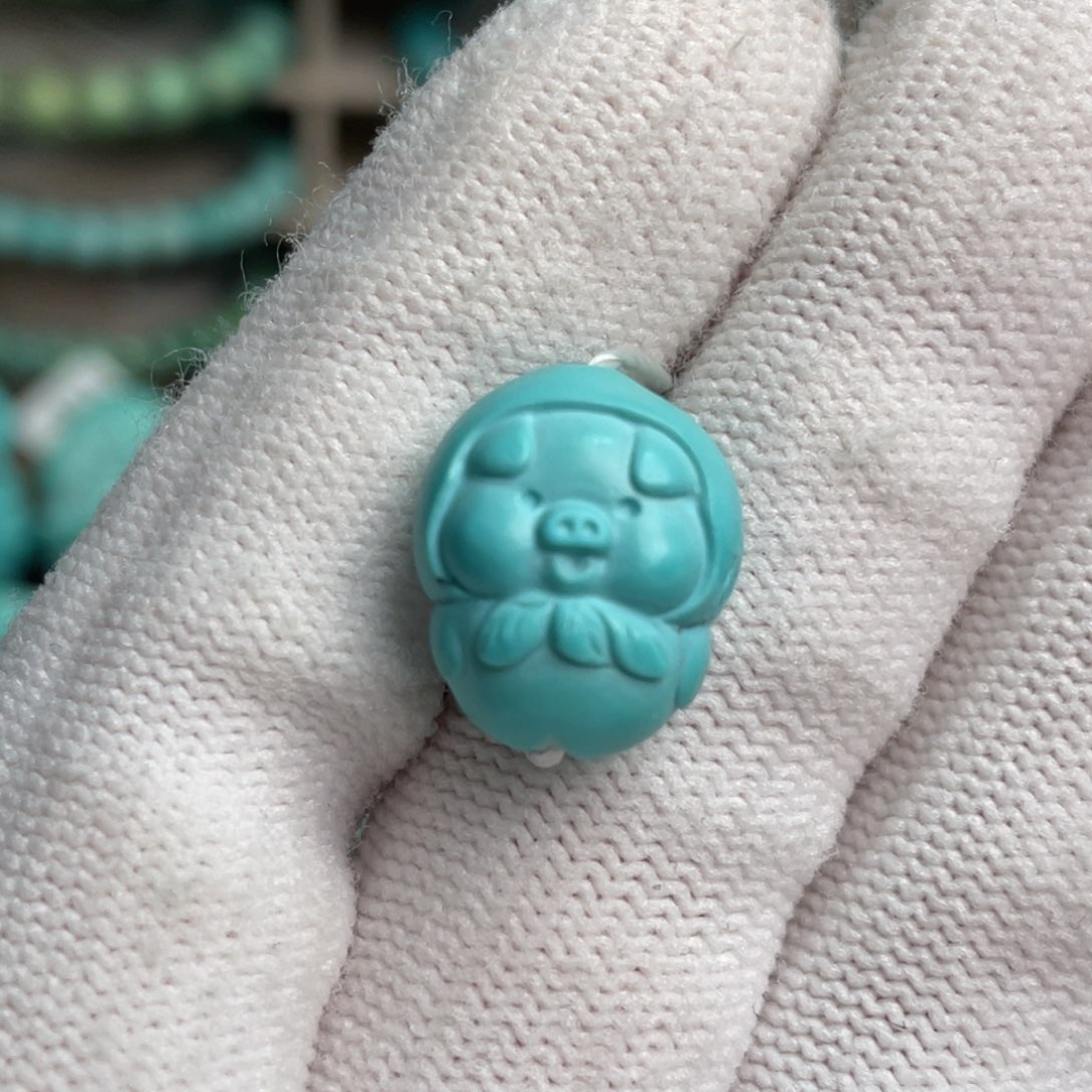 绿松石未镶嵌小猪11