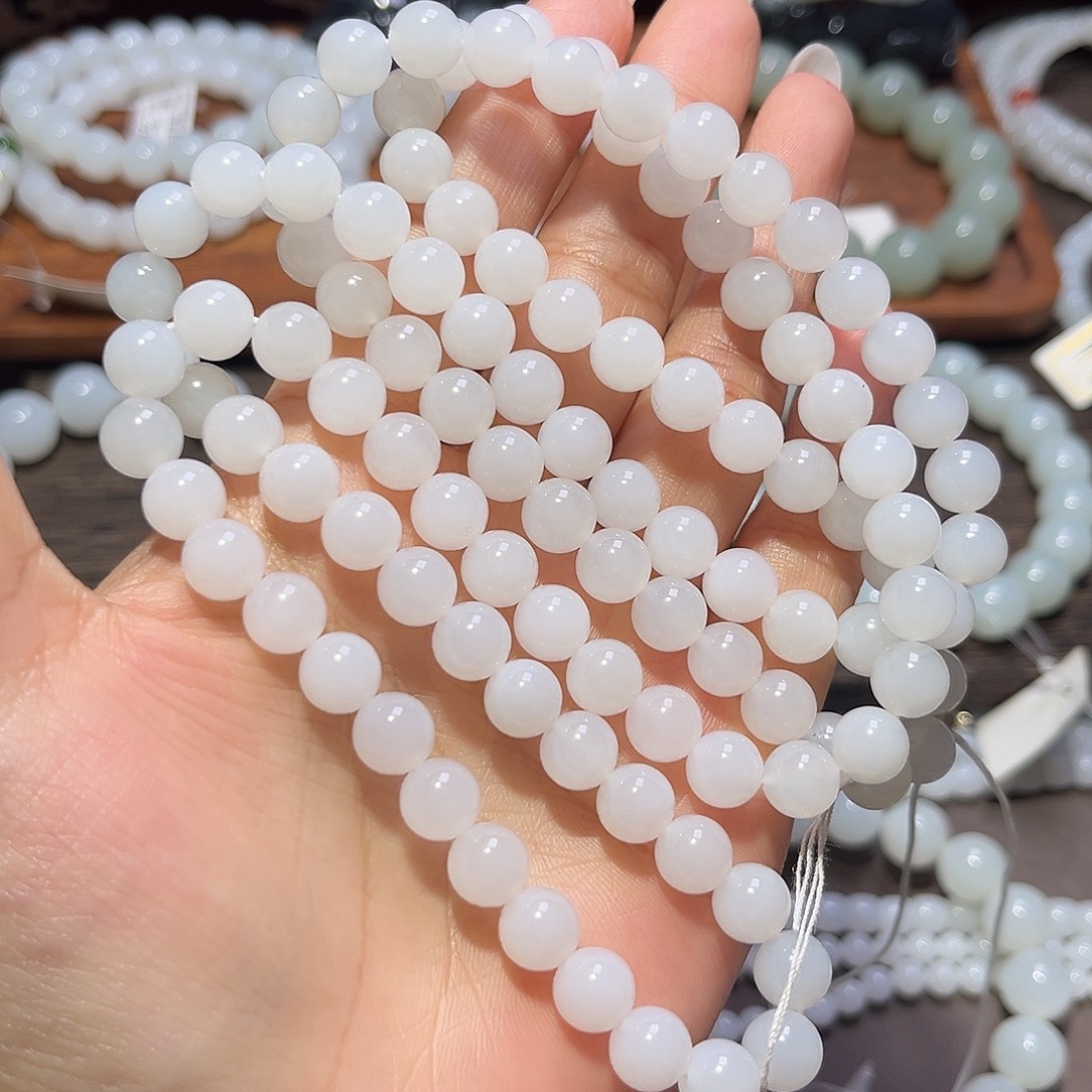 和田玉未镶嵌手链