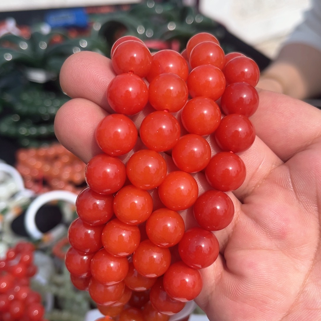 南红玛瑙颈饰未镶嵌保山南红手串多样性发货（拍一发一）