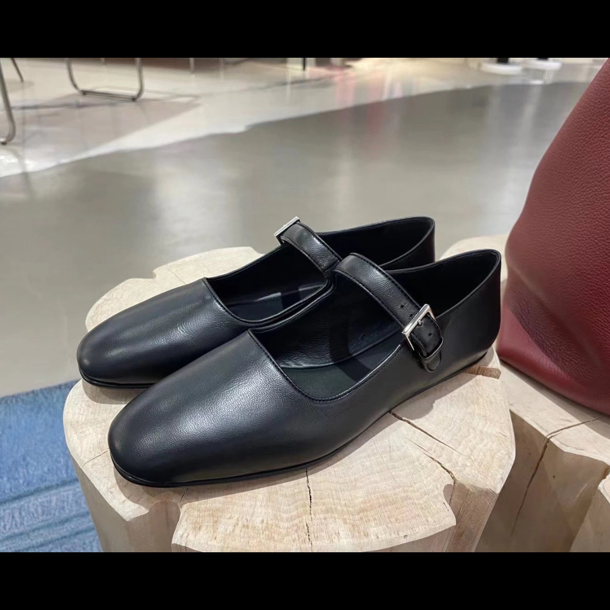 未使用 Hermes/爱马仕 The row黑色玛丽珍38码