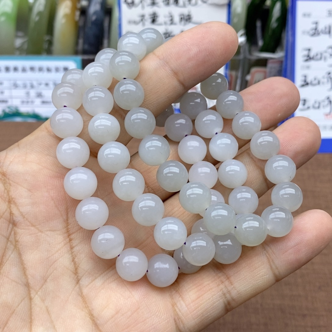 未镶嵌手串和田玉卡10拍一发一