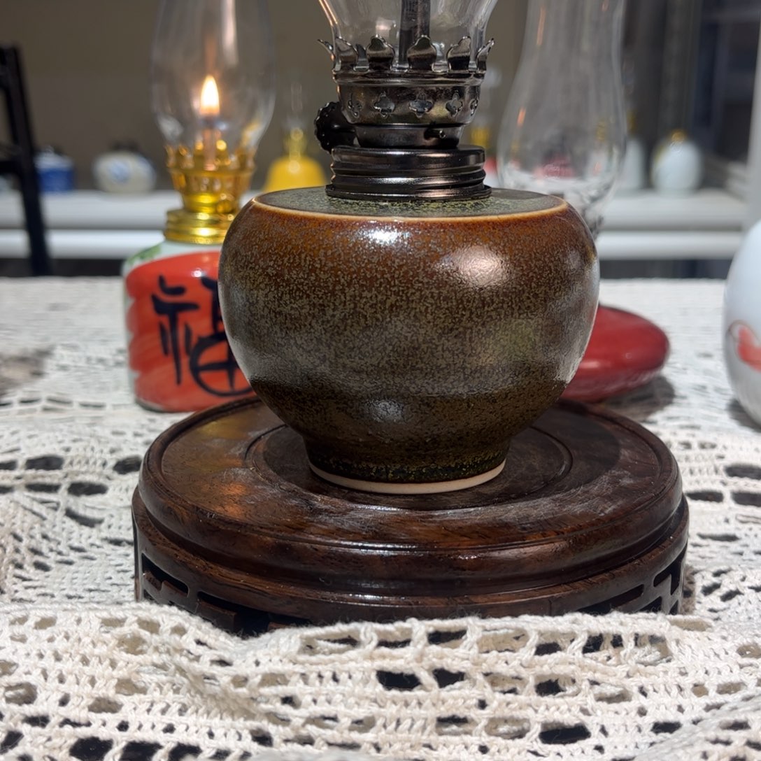 摆件景德镇手工陶瓷香薰灯