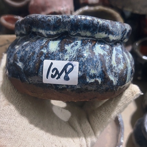 红陶粗陶花盆手工