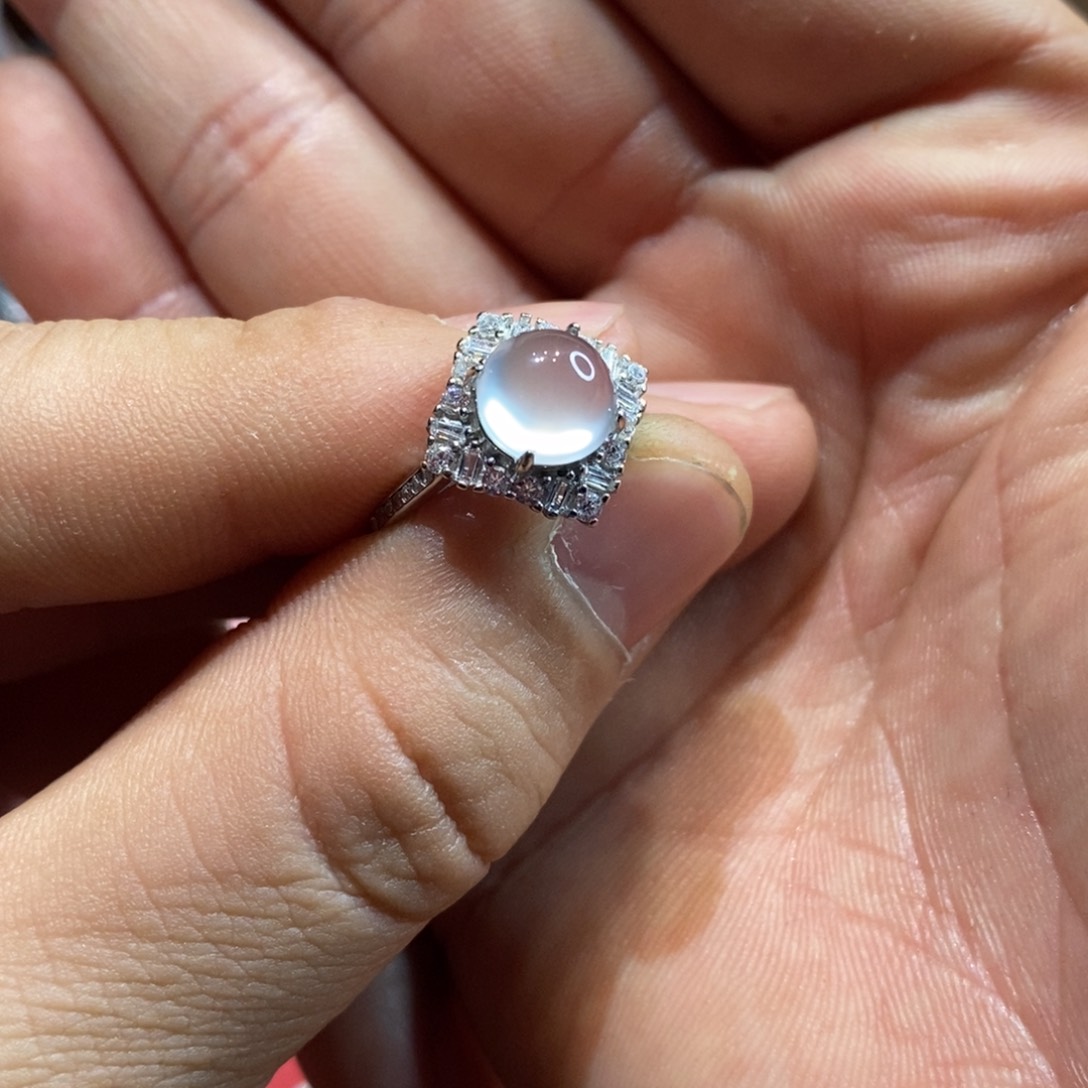 石英质玉颈饰银S925镶嵌