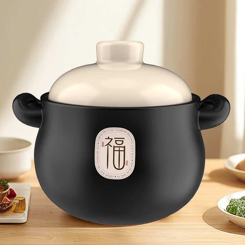 【黑福禄】康舒砂锅大汤锅煲汤煮粥炖肉炖菜砂锅家用耐高温砂煲