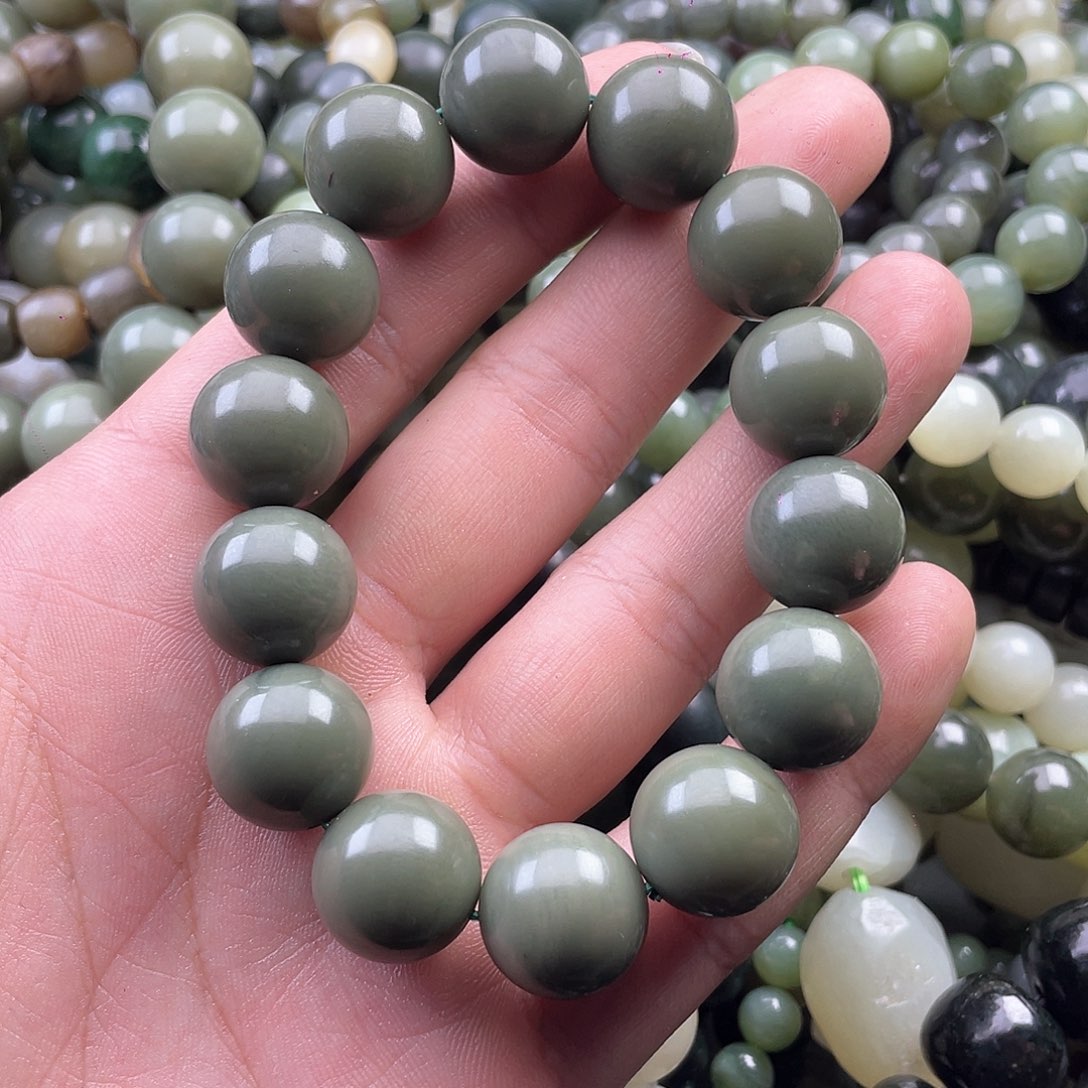 和田玉手串未镶嵌用****1