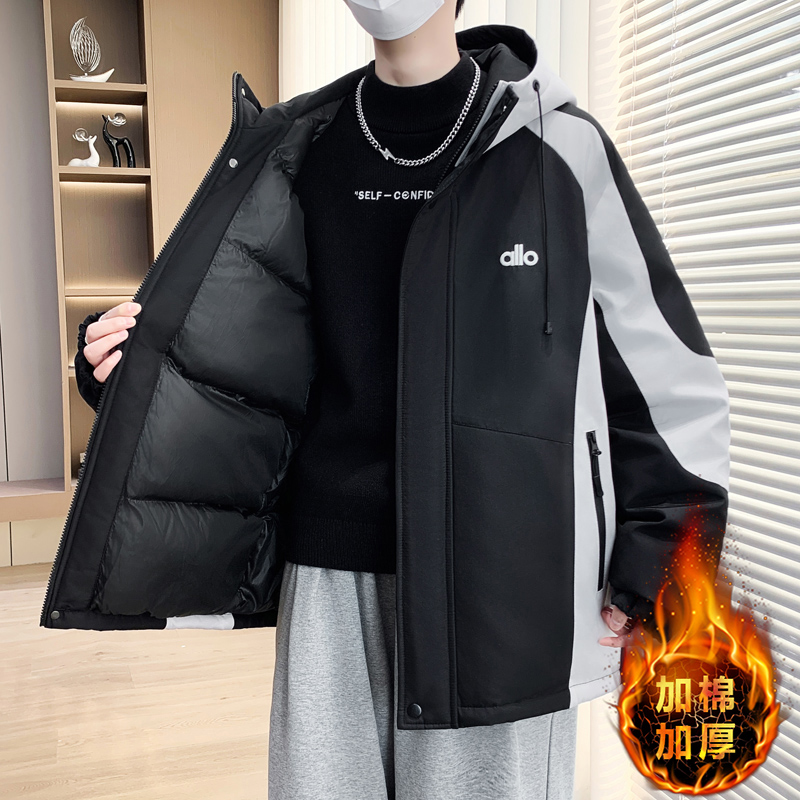 冬季新款加棉加厚棉服保暖防寒棉衣抗寒琐温宽松上衣百搭冬装外套