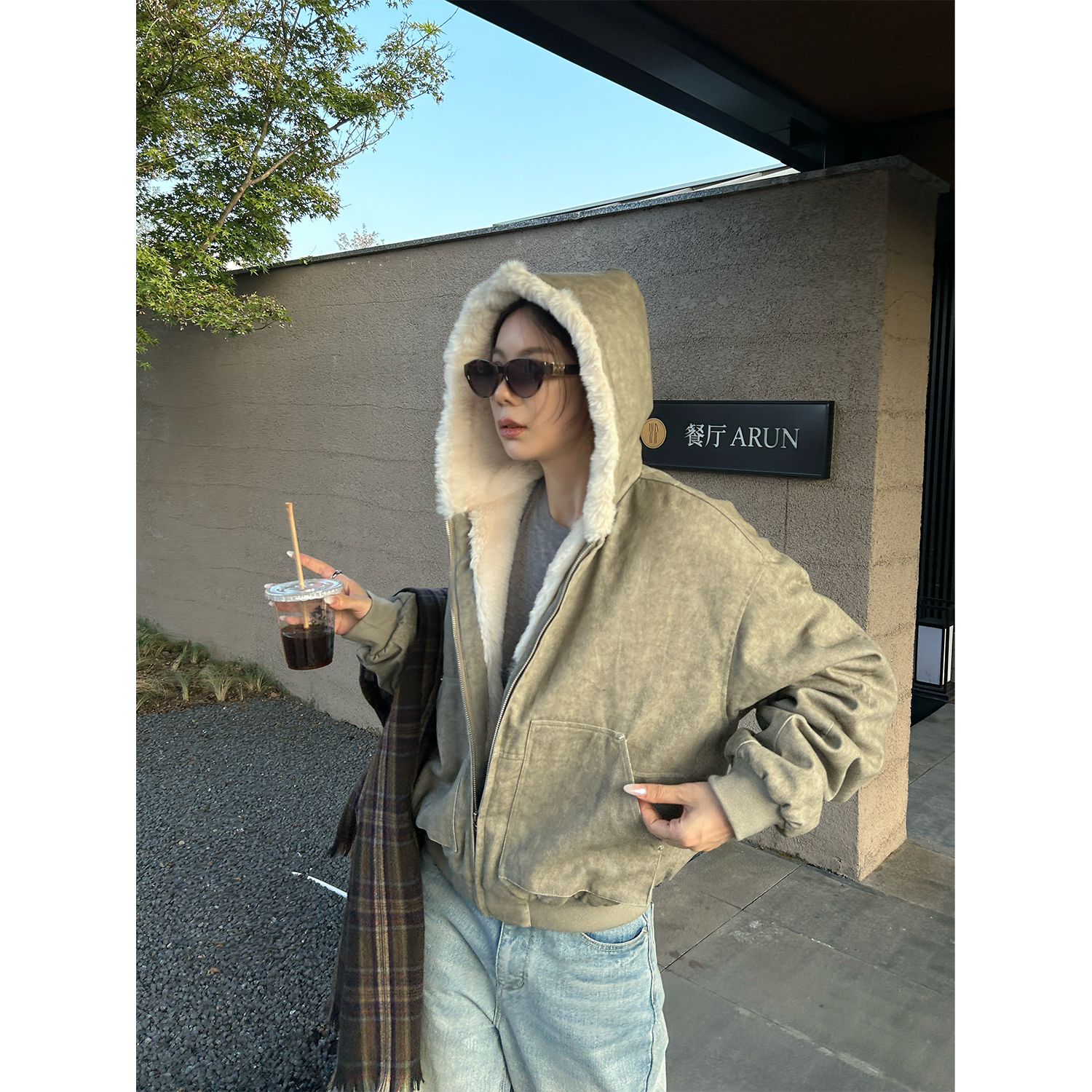 DYANGJUN【自由旅人】冬季新款加绒加厚棉服工装夹克