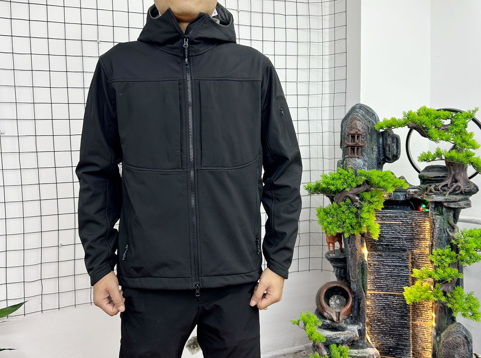 GAMA MX连帽加绒软壳透气防风