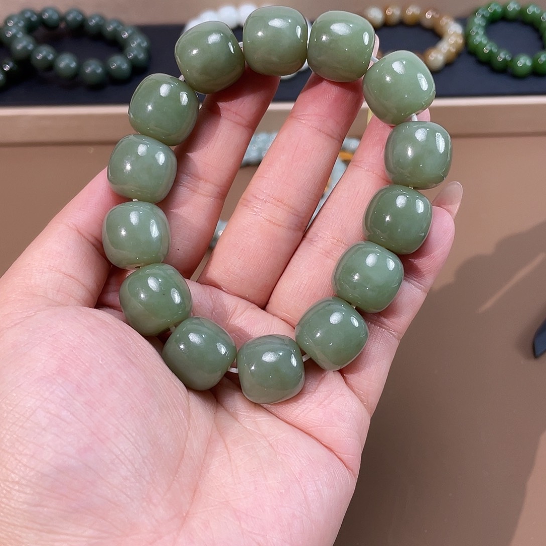 和田玉手链未镶嵌16