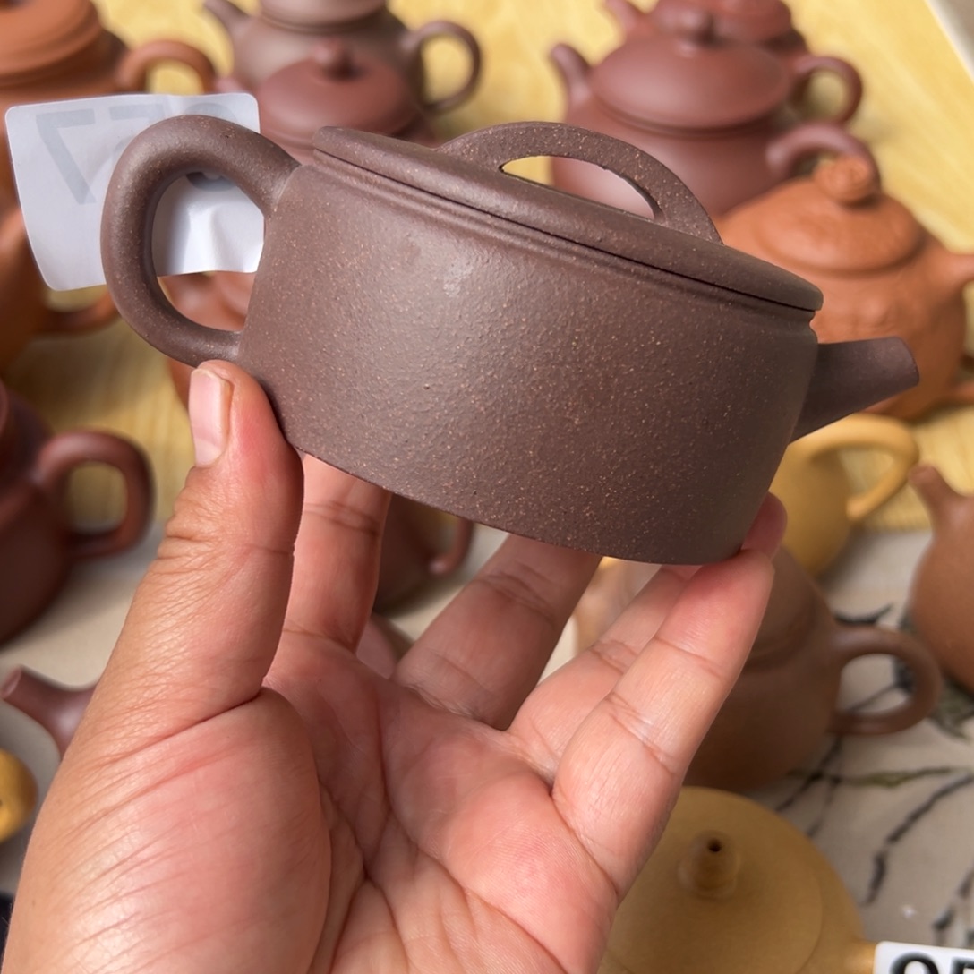 紫砂茶壶紫泥半手工160cc左右