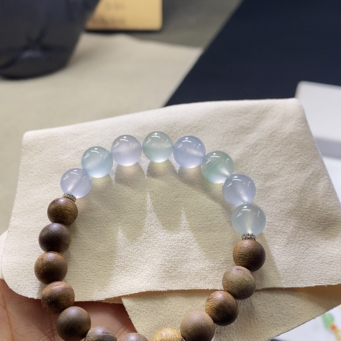 翡翠手链未镶嵌手串